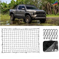 For Toyota Tocama 4x6 Stretches To 8x12 Truck Bed Cargo Net Elastic Storage