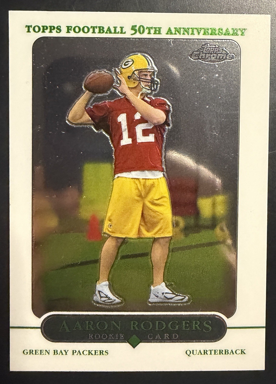 2005 Topps Chrome Aaron Rodgers Rookie Card RC #190 Packers