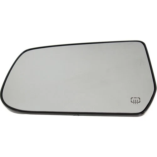 Mirror Glass For 2010-17 Chevy Equinox Heated Flat Left - backing plate 22906957