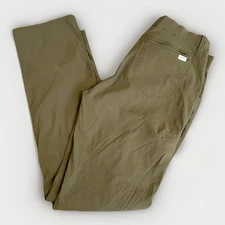 Orvis Men’s Stretch Tech Pants Olive Green Nylon Spandex Water Repellent