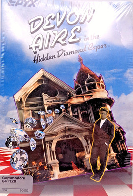 COMMODORE 64/128 -- DEVON AIRE IN THE HIDDEN DIAMOND CAPER (EPYX - DISK) #SEALED