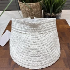 MADD Hatter White Paper Sun Visor OSFM NEW 