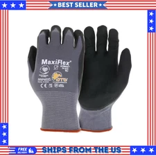 Ultimate Men's X-Large Gray Nitrile Coated Work Gloves w/ Touchscreen Capability