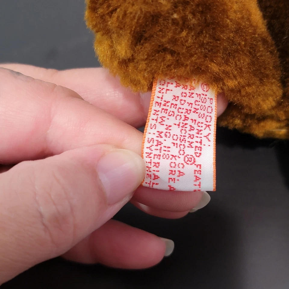 Vintage Brown Garfield Pookie Plush Teddy Bear With Heart Detail 6" - Image 3 of 4