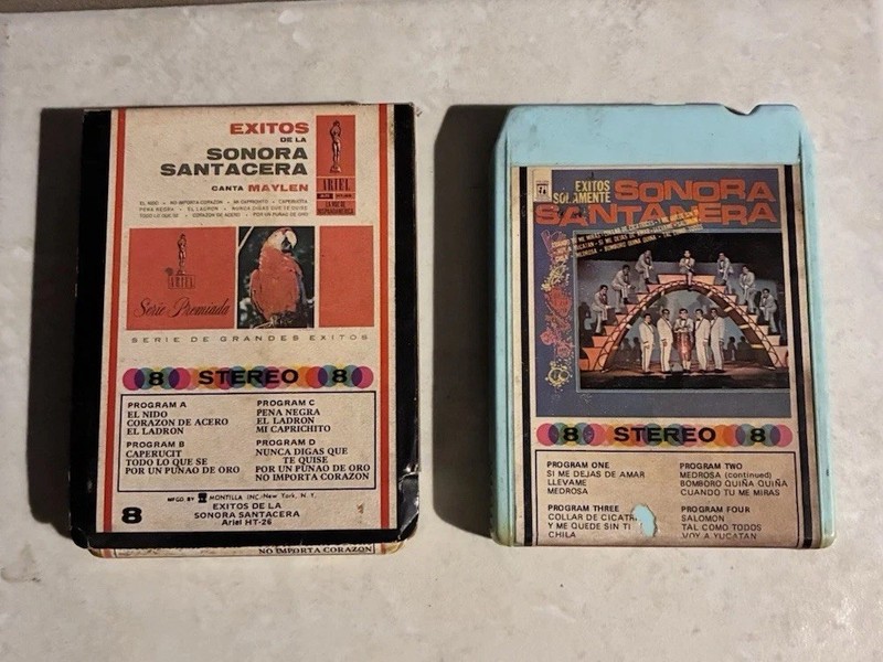 2 Exitos de la Sonora Matancera - 8 Track Cartridge Tape - Caytronics