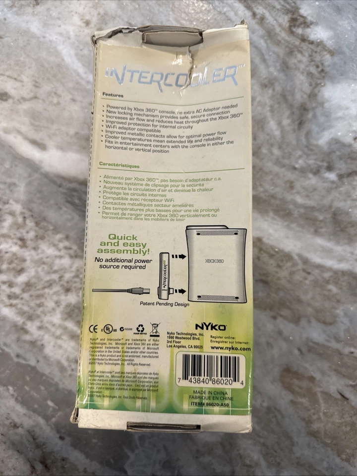 Nyko Intercooler EX Cooling Device For Xbox 360 (86020-A50) White - NEW - Image 2 of 2