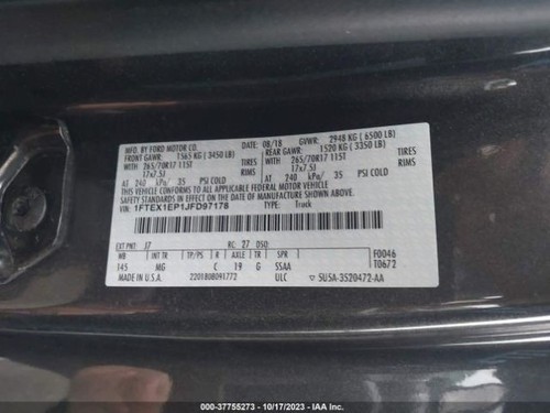 Chassis ECM Transfer Case From 02/26/18 Fits 18 FORD F150 PICKUP 4041987 - Picture 9 of 11