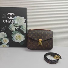 Louis Vuitton LV Brown Monogram Pochette Metis Crossbody Bag