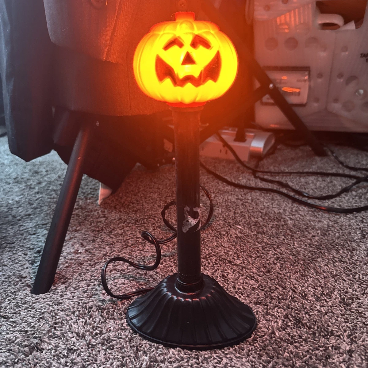 Vintage Blow Mold Pumpkin In Halloween Lights (1960-1990) for sale