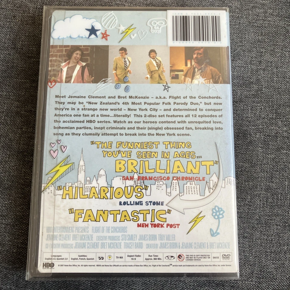 Flight of The Conchords: The Complete First Season (DVD, 2007, 2-Disc Set) Foto 2 de 4