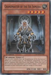 Grandmaster of the Six Samurai - RYMP-EN087 - Common - 1st Edition x3 - Lightly