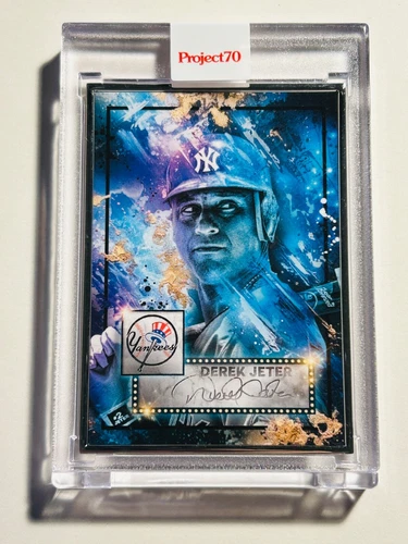 Topps Project 70 Michael B DEREK JETER Yankees Silver Frame Artist Proof 42/51