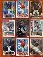 Nolan Jones Rockies Rookie, Topps Chrome, Prism, Big League, Heritage, Bowman