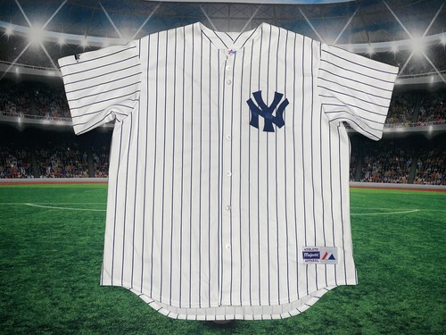 New York Yankees Roger Clemens #22 Majestic Gr. 2XL weiß gebraucht Trikot