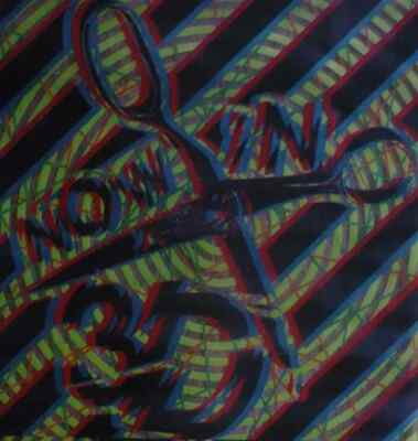 Now In 3D The Knife Is The Law PINK TRANSPARENT / + 3D GLASSES NEAR MINT