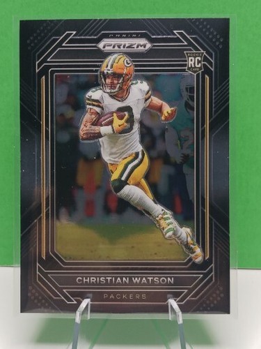 2022 Panini Chronicles Christian Watson Prizm Black RC Packers SP NDSU