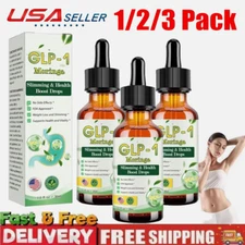 1~3 Pack GLP - 1 Moringa Slimming Health Boost Drops Liquid 30ml For Men & Women