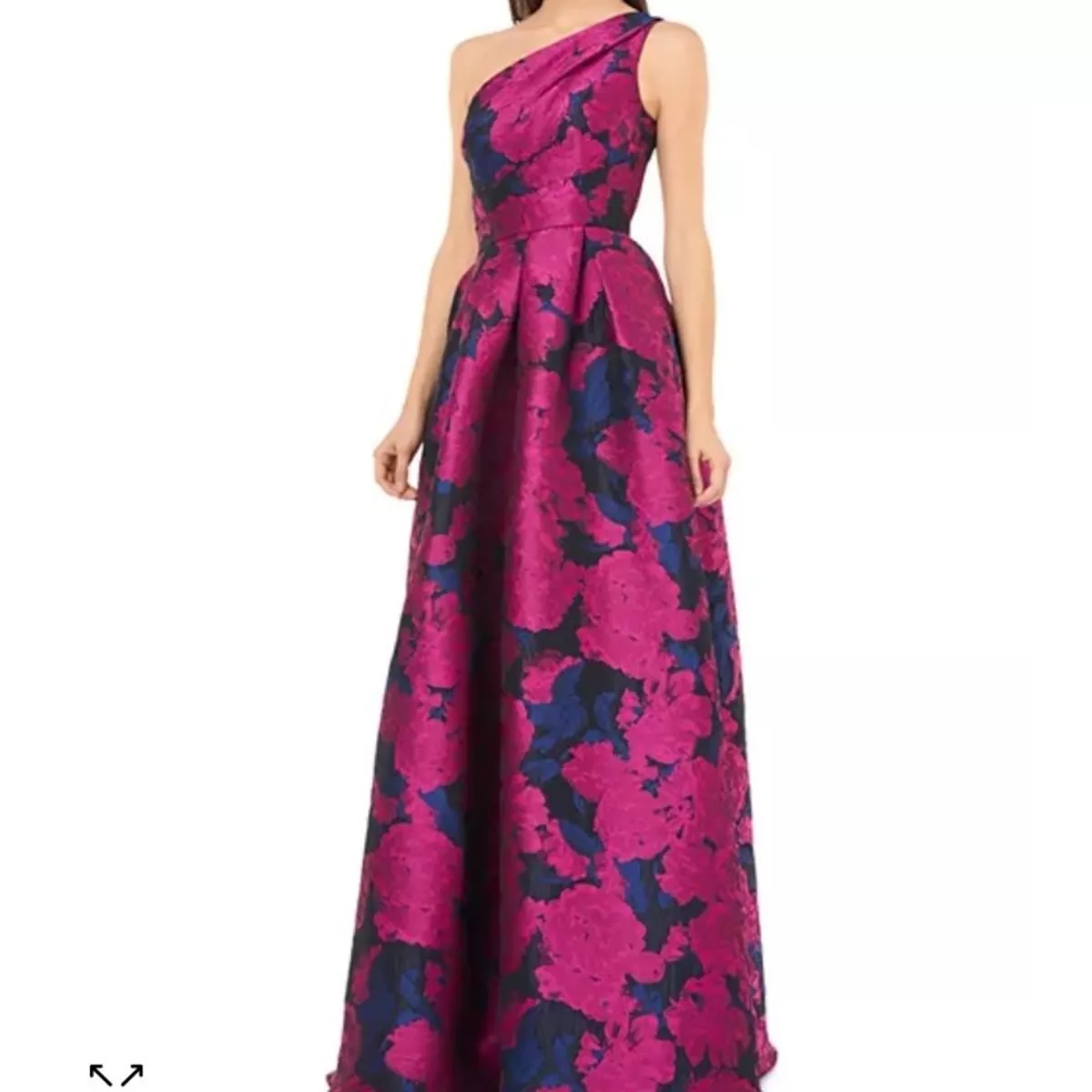 Carmen marc valvo clearance one shoulder gown