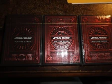Theory 11 Playing Cards STAR WARS (Lot of 3 RED Decks) **New** SEALED