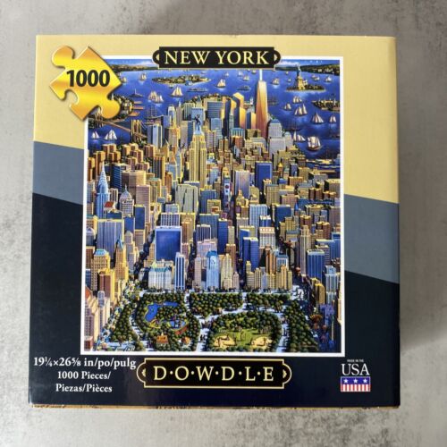 New York City 1000 Piece Jigsaw Puzzle Dowdle New 19" x 26" Made in USA - Picture 2 of 6