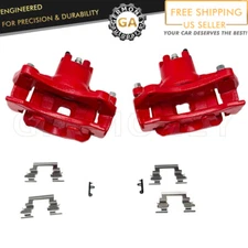 Red Front Brake Calipers for 2007-2014 Chrysler 200 Dodge Avenger Patriot New x2