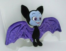 Disney Store Vampirina Black & Purple Bat Girl Blue Face Plush Soft Toy Figure