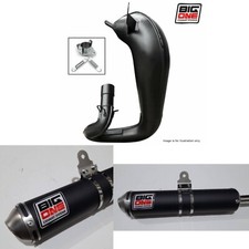 FOR KAWASAKI KMX 125 1986-2003 BIG ONE EXHAUST FRONT PIPE & SILENCER FREE GASKET