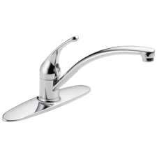 Delta Foundations 1-Handle Kitchen Faucet Chrome-Certified Refurbished