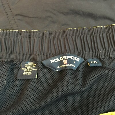 Polo Sport Ralph Lauren Mens Navy Blue Drawstring Swim Trunk