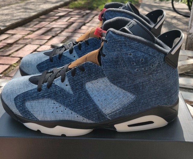 Nike Air Jordan 6 Retro Washed Denim Ct5350 401 Mens Size 11.5 for sale online | eBay