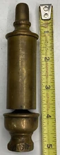 Antique BRASS STEAM WHISTLE  1"  Locomotive Maritime Industrial Steam Tractor