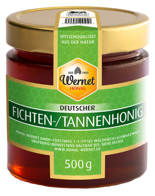 Wernet Honig Fichten Tannenhonig aus Deutschland - aromatisch würzig