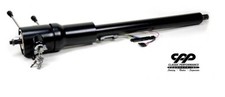 76-86 Fits Jeep Cj5 Cj7 Tilt Steering Column W Key Floor Shift Black Powdercoat