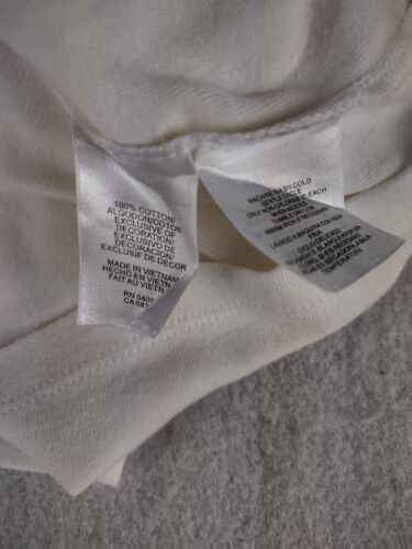 Top leggero Jones New York Signature donna bianco 100% cotone scollo a V taglia 1X - Foto 10 di 10
