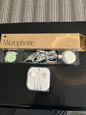 Vintage Apple Microphone 1991 and Apple Ear Pods 3.5