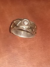 14kt & .925, Moissanite Abstract Ring