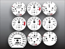 White Face Gauges for 1984-1993 Mercedes W126 320 METRIC KPH KMH