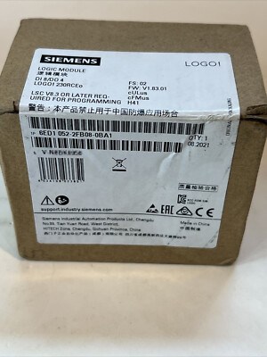 Siemens LOGO! 230RCEo, Logikmodul, SV/E/A: 115V/230V/Relais Nr. 6ED105 – FIT International Trading