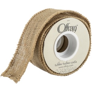 2 inch wired burlap ribbon