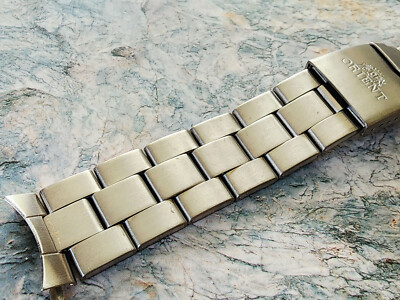 NOS ORIENT BRACELET 20mm Curve end for CEM58002 CEM58003 Titanium Oyster Rare.