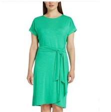 Chaps Ladies' Crewneck Knit Dress Large navy blue