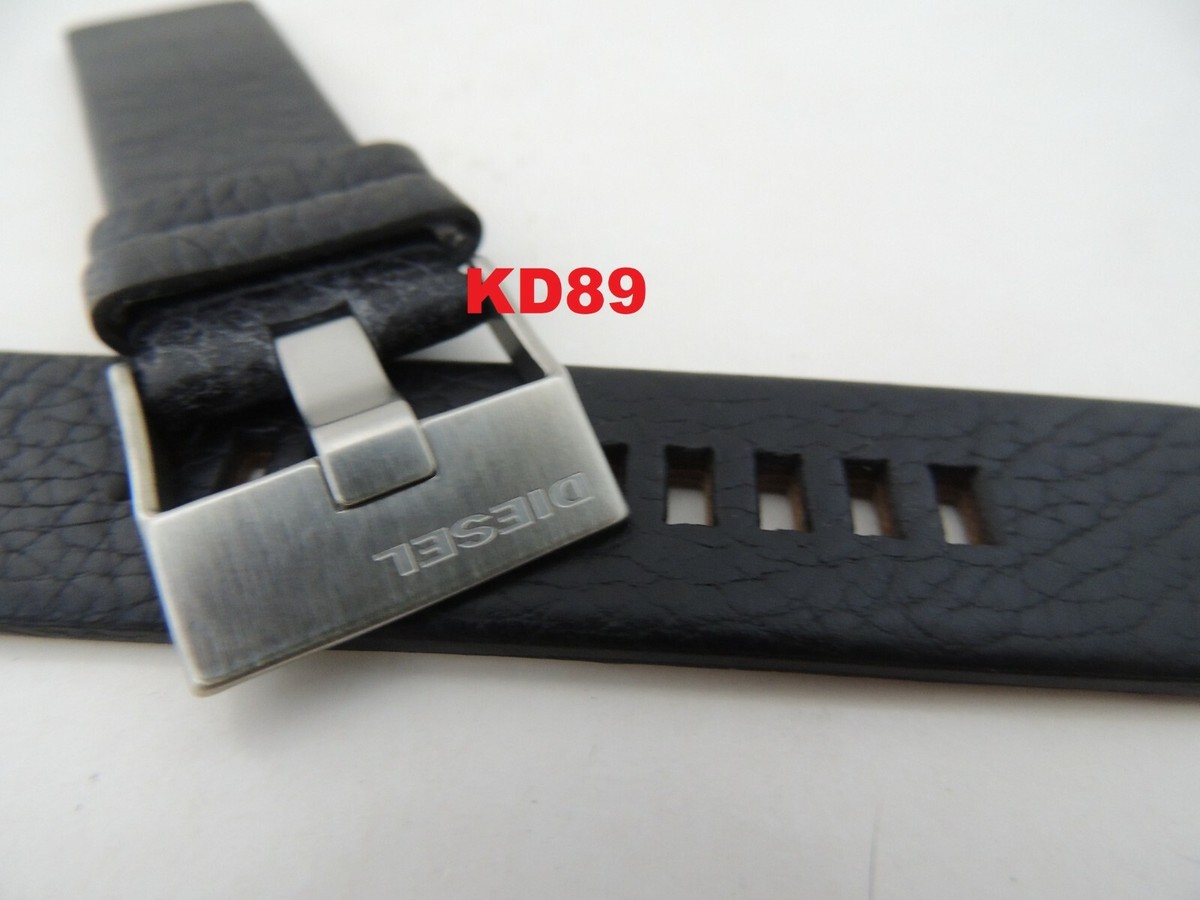 Genuine ORIGINAL DIESEL DZ 1659 BLACK leather strap band 24mm | eBay