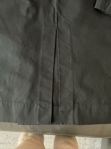 Elizabeth Susann Coat Jacket Sz OSM Heavy Cotton Kimono Black Sewn by Kari USA - Picture 11 of 19