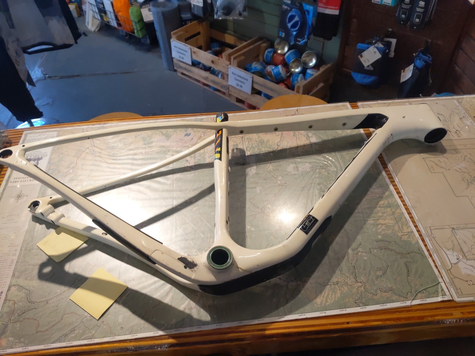 Used Salsa Cutthroat offwhite carbon gravel frame eBay