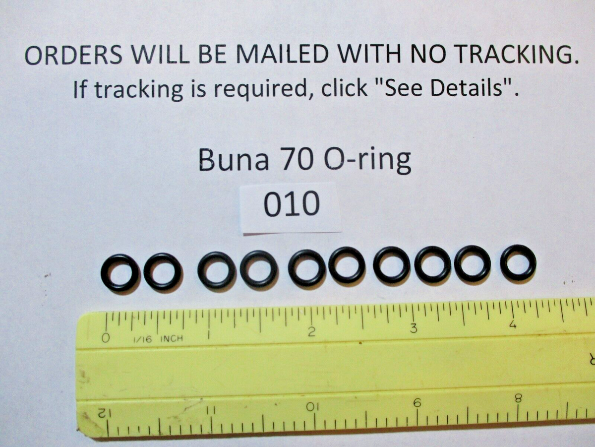 4-Pack Silicone O-Rings - 1/4" ID X 3/8" OD X 1/16" Thick, 70 Durometer, American Brand