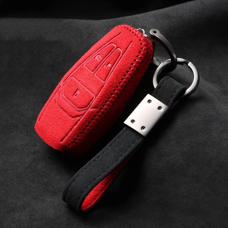 Funda de cuero para llavero Alcantara apta para Aston Martin Superleggera DB11 DBS Foto 3 de 4