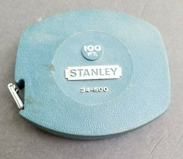 Vintage Stanley 100 Ft Tape Measure No 34 500 For Sale Online Ebay