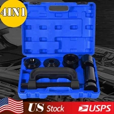 Heavy Duty Ball Joint Press Tool Set Bushing Removal Kit w/ 4x4 Drive Adapters