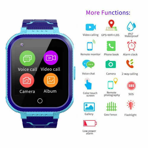 Dziecięcy zegarek na telefon Smartwatch GPS LBS 4G Zegarek SOS SIM Wodoodporny Dziecięcy Zegarek na rękę - Zdjęcie 21 z 24