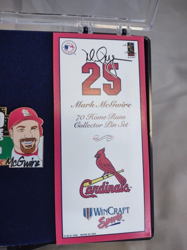 Mark Mcgwire 70 HOME RUN St Louis Cardinals Collector Pin set (D2) - Picture 4 of 4